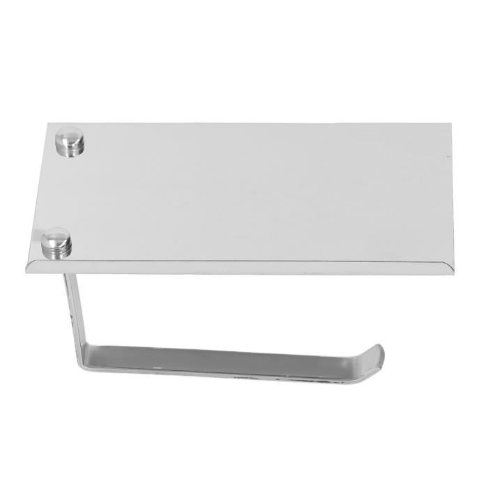 Porte-Serviettes Papier Inox 304 Sans Perçage Avec Support Téléphone - Porte-Papier Toilette Multifonction Résistant Rouille
