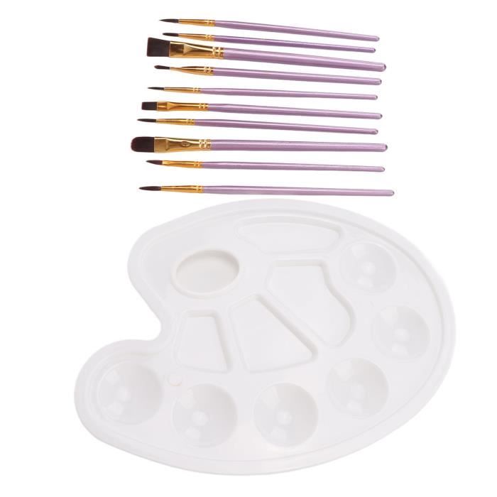 Lot De 4 Pinceaux D'artiste - Pinceaux De Peinture à L'aquarelle - Pratique - Fournitures De Dessin