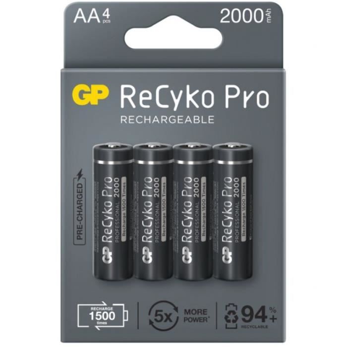 4x Piles Rechargeables Kodak Ready to Use AA