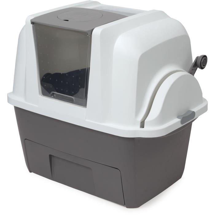 CATIT Maison de toilette - Bac à litière pour chat - Smartsift - Système de ramassage - L. 66 x l. 4