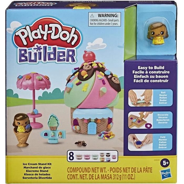 Play-Doh Builder – Pâte A Modeler - Le Marchand de Glace - Cdiscount Jeux -  Jouets