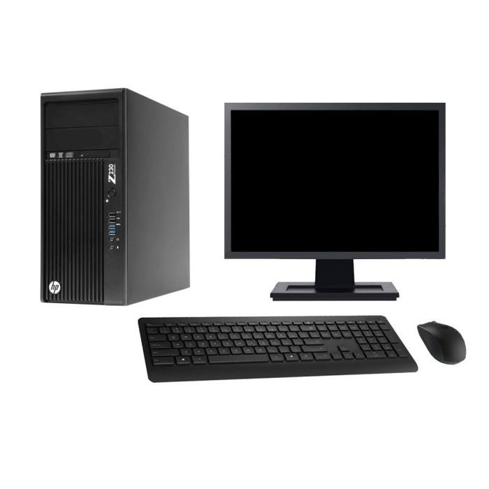 PC Tour HP Z230 Ecran 27 Intel Pentium G3220 RAM 8Go SSD 480Go Windows 10 Wifi Reconditionné - Hewlett-Packard reconditionné disponible sur Cdiscount Seconde Vie