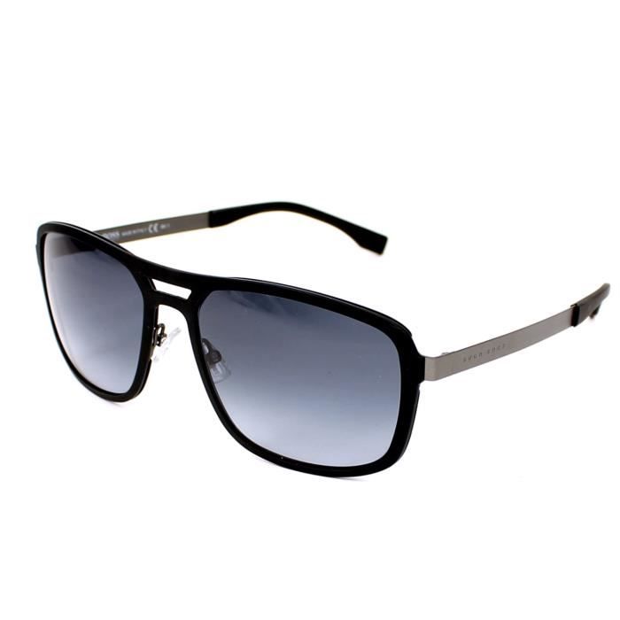 Lunettes de soleil Hugo Boss BOSS 0724 S KDJHD Noir mat Gunmetal Achat Vente lunettes de soleil Homme Adulte Cdiscount