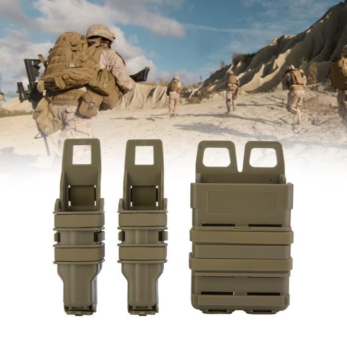 Pochete Porte-chargeur Triple - Molle - Nylon - Pour Chasse Et Tir - 5.56 .223