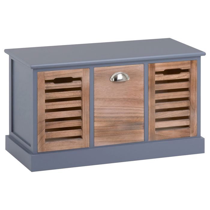 Banc De Rangement Trient Meuble Bas Coffre Avec Assise Coussin