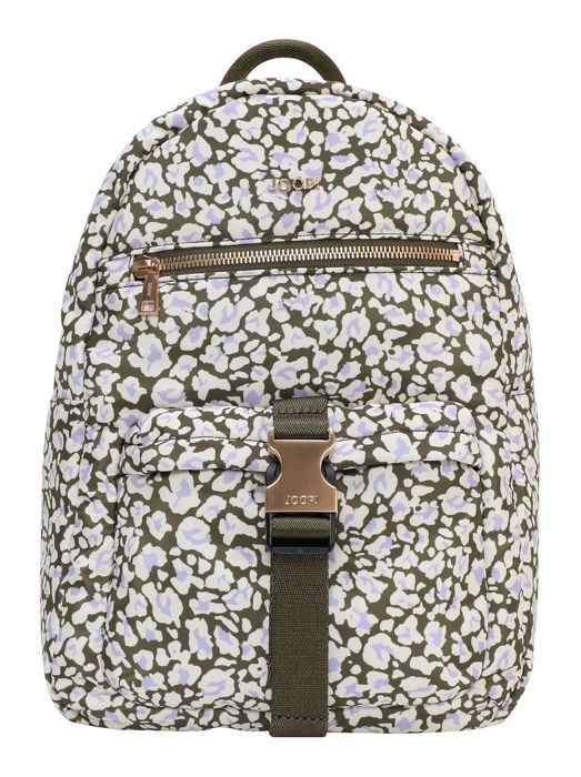 JOOP! Sac à dos vert olive blanc pour femme Avventura Leo Fina Backpack M  Olive Night 192687