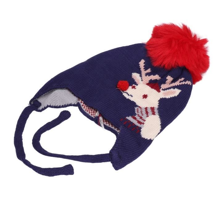 DRESHOW Bonnet Hiver Enfant Unisexe En Tricot Doux - Chaud Et Confortable 6 Mois à 7 Ans