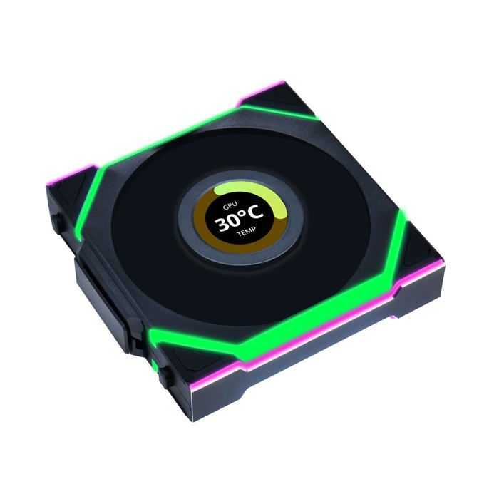 Ventilateur 120mm - LIANLI - UNI FAN SL LCD ARGB - Éclairage RGB - Contrôle PWM - Silencieux