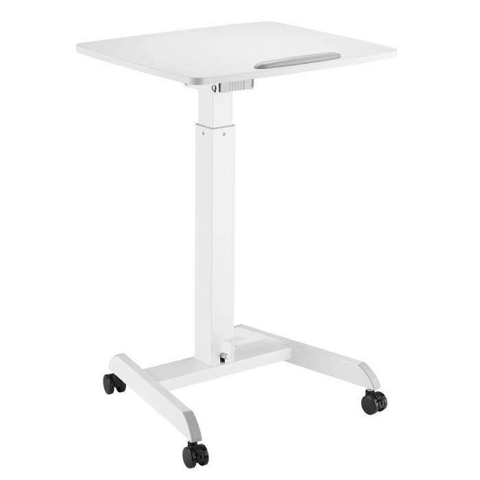 Bureau - Maclean - MC-892W - Réglable en hauteur - 60x56 cm - Pédale de réglage