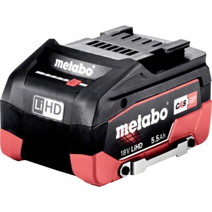 Batterie pour outil METABO DS LIHD 624990000 18 V 5.5 Ah Li ion