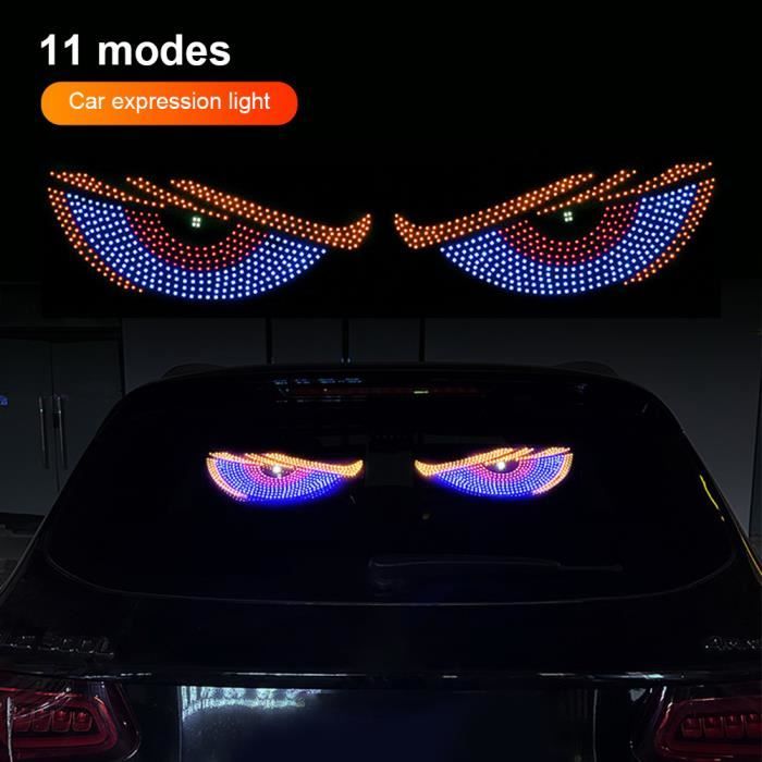 Devil Eyes Lot De 2 Phares LED Pare-Brise Camion - Yeux Lumineux Pour Camions 192x176 Mm