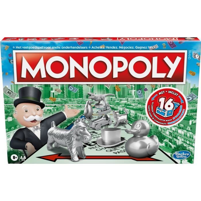 Jeu de société - MONOPOLY - C1009197 - Édition Belgique - 2-8 joueurs - 8+ ans