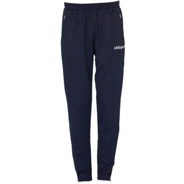 Pantalons de sport Uhlsport Match Classic - Homme - Bleu - Taille ajustable élastique - Poches latérales zippées