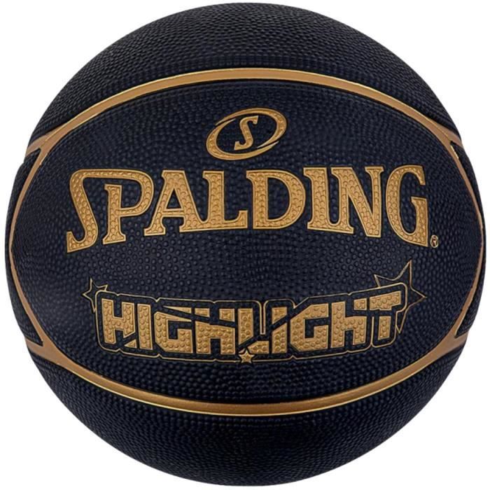 Balons - SPALDING - Highlight Ball - Noir - Adulte - Basket-ball Balons - SPALDING - Highlight Ball - Noir - Adulte - Basket-ball