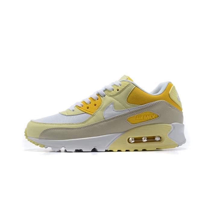 Basket Air Max 90 Essential jaune chaussure pour Homme Femme blanc ... Basket Air Max 90 Essential jaune chaussure pour Homme Femme blanc ...