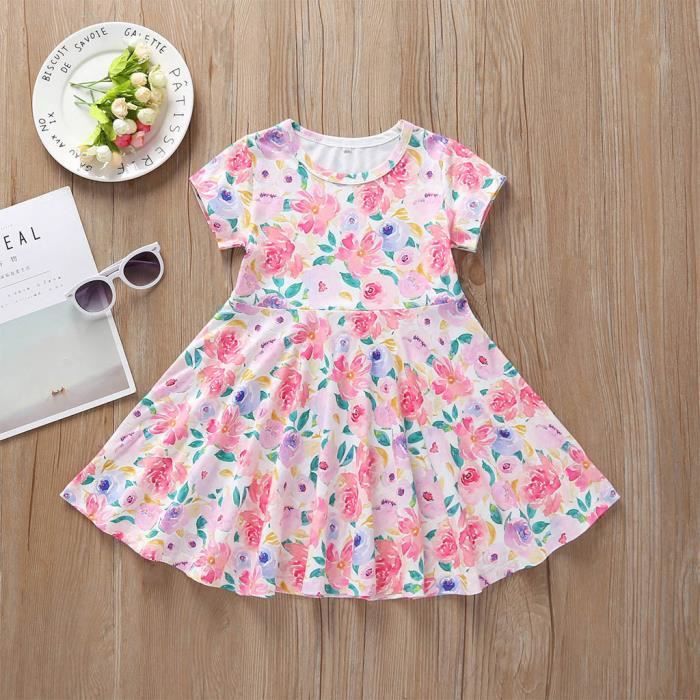Robe Jumpsuit Bébé Fille été Floral | Sans Manches, Bandeau Assorti, 0-18 Mois, Pour Fête Et Photo