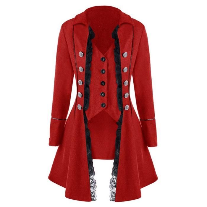 Manteau Manteau Vintage pour femme costume Long Steampunk