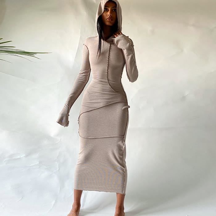 Robe longue on sale a capuche