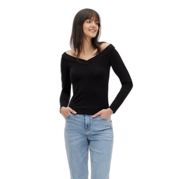 Col V Lot De Tee Shirt Manche Longue Femme IMPETUS T-shirt Manches