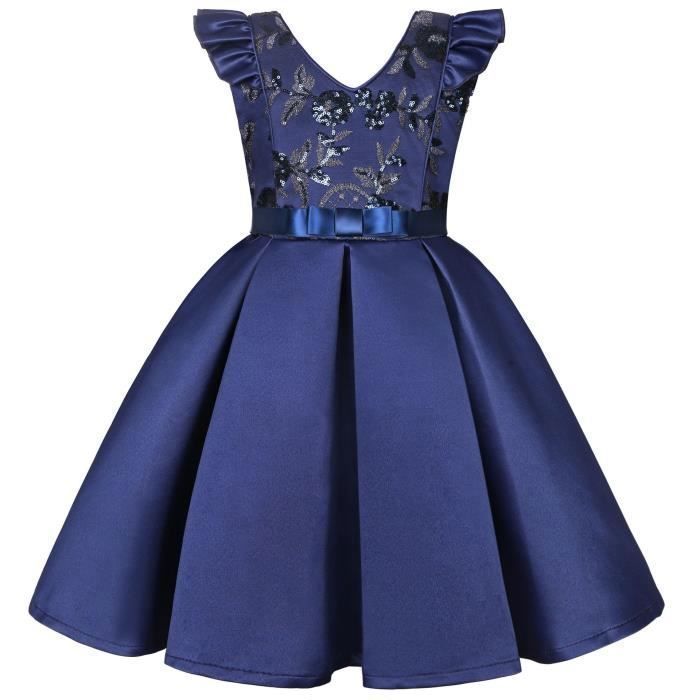 Robe princesse bleu roi 2025