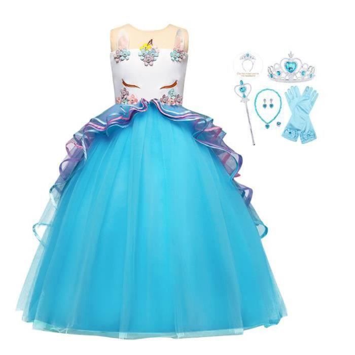 DAZZTIE Déguiseent Fille,Deguiseent Enfant,Cosplay Avec Gants, Veste, T-shirt, Short Sur Le