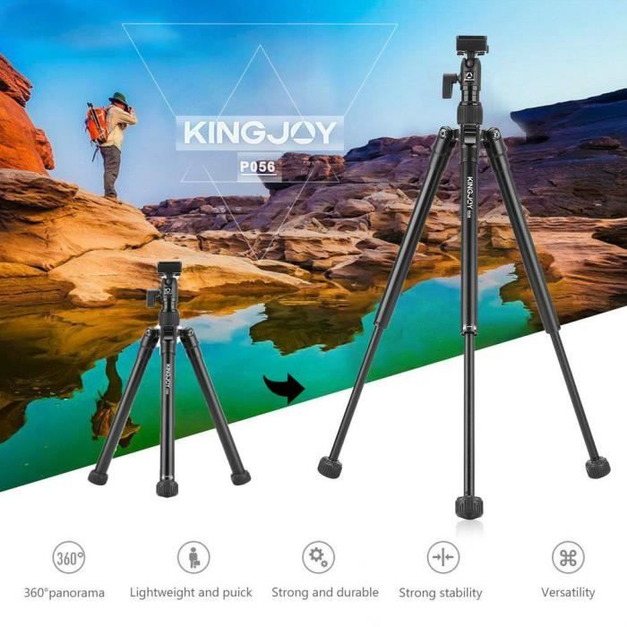 Trépied PLOKAMA PK-9990 Premium 180 cm – Aluminium, Réglable, avec Tél