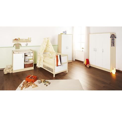 Chambre Bebe Florian Avec Grande Armoire Blanc Achat Vente