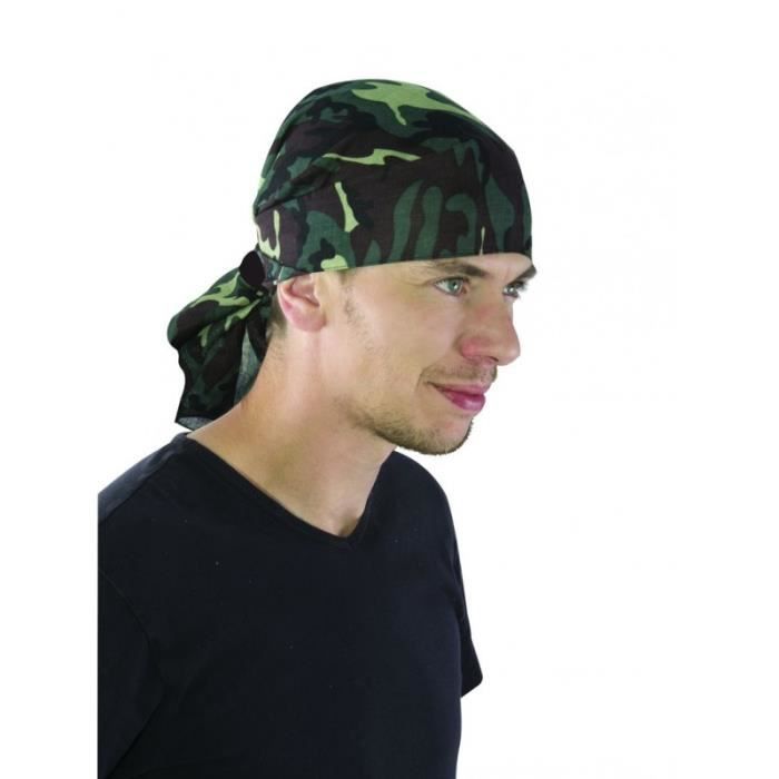 2 Bandanas Camouflage Militaire Vert - Sans Couture - Masque Bande BW27