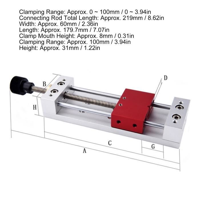 Omabeta Étau Croisé Étau De Presse Pour Perceuse à Glissière Croisée De