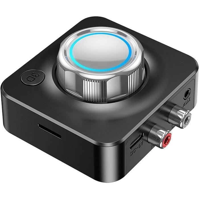 Adaptateur Bluetooth 5.0 Avec Prise Jack 3,5 Mm – Récepteur Audio Pour Voiture, Autonomie 5h - 4