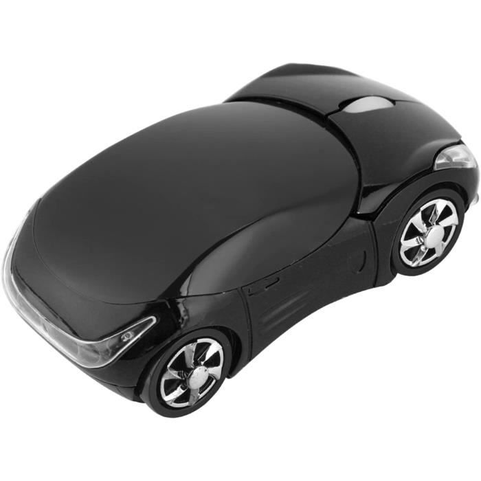 Souris De Voiture Sans Fil USB 2,4 G, Souris En Forme De Voiture De Sport 1600 DPI Utilisant La