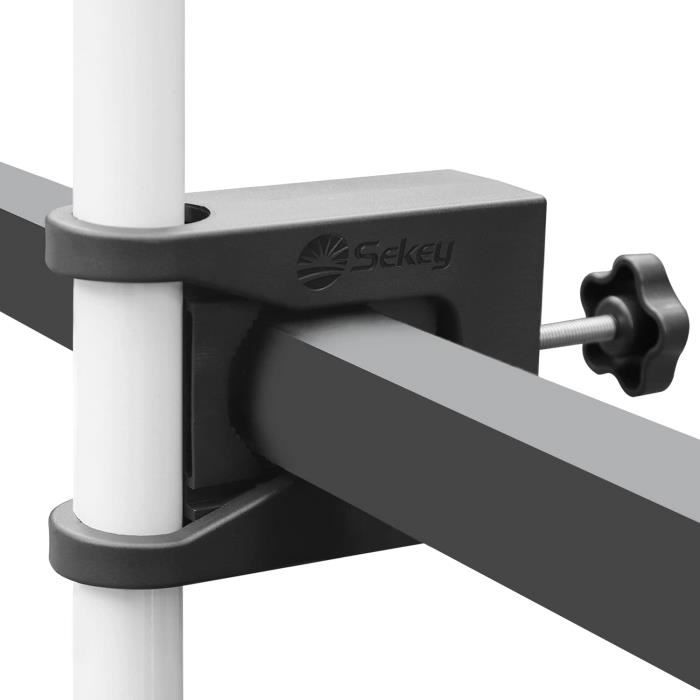 Support Parasol Robuste Pour Balcon Clôture - Pince Réglable 20-63mm Diamètre 23-38mm