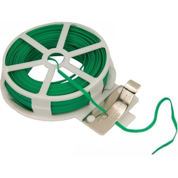 Fil métallique gainé de jardin