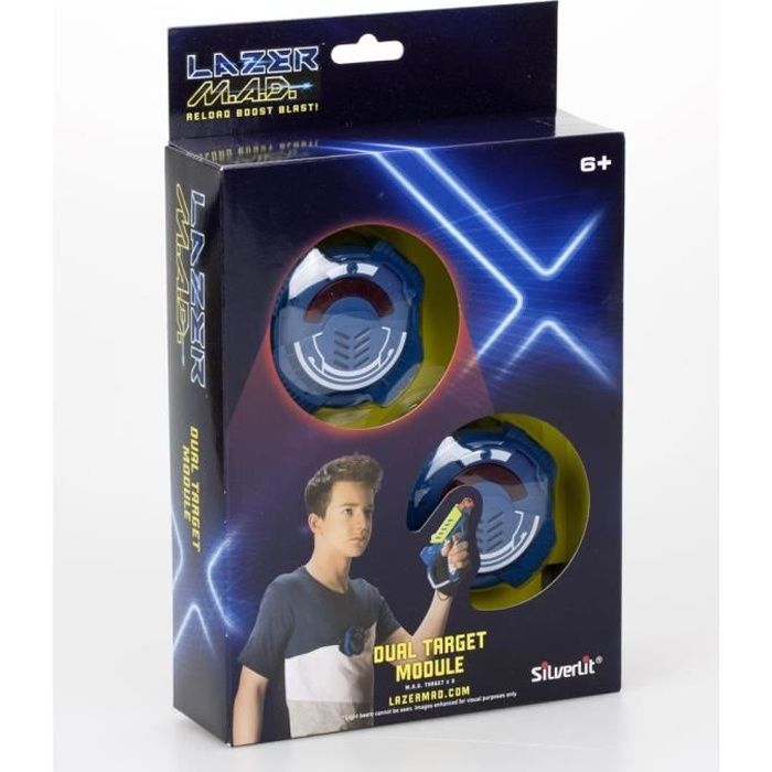 Jeu Laser Game - Silverlit - Lazer Mad - Dual Target Module - Pour Enfants dès 6 ans - Noir