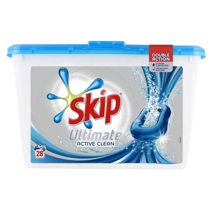 Skip Ultimate Active Clean 28 Capsules (lot de 2) Cdiscount