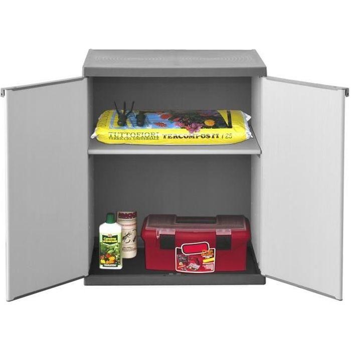 Tood Armoire De Rangement Basse En Resine 1 Tablette Achat
