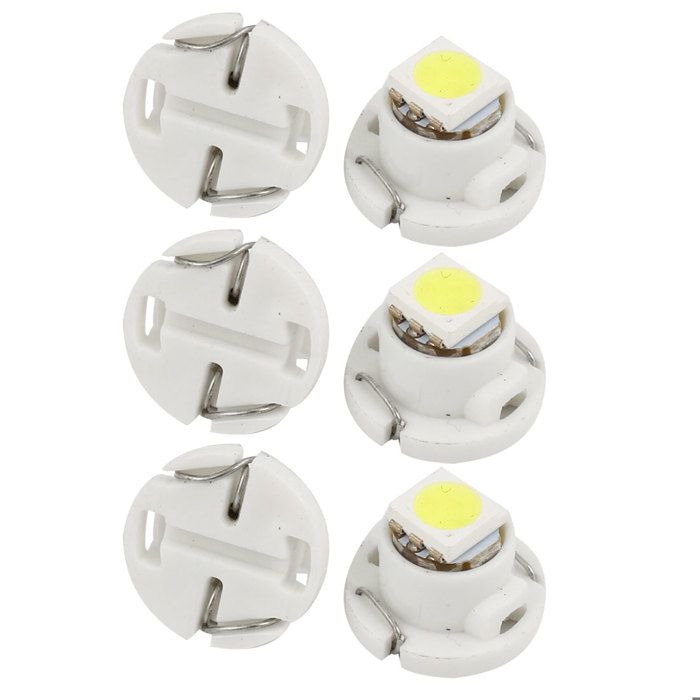 Sourcing Map 5 Pcs T4.2 Ampoule Rose 3020 SMD 1 LED Van
