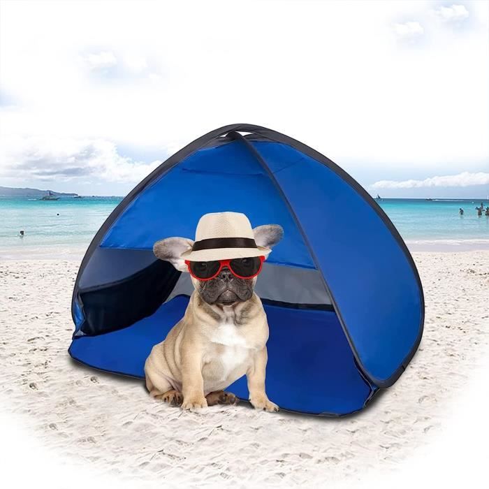 Tente Protection UV Animaux Tente De Plage Pop-Up Yaskyly - Mini Abri Avec Appui-Tête - Protection UV 50+ - Support Téléphone - Sac De Rangement Tente Pliage Automatique