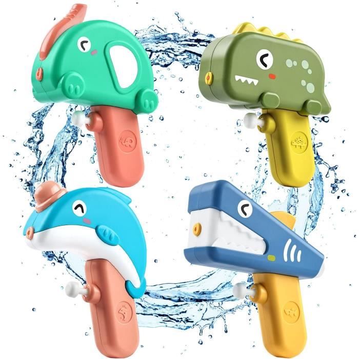TIMIFIS Pistolet à Eau Jouets Pistolet à Eau pour Enfants Petit Jouet à Eau Double Buse Vaporisateur d'Eau Dessin Animé Combat d'Eau Extérieur Cadeaux de Noël pour Enfants
