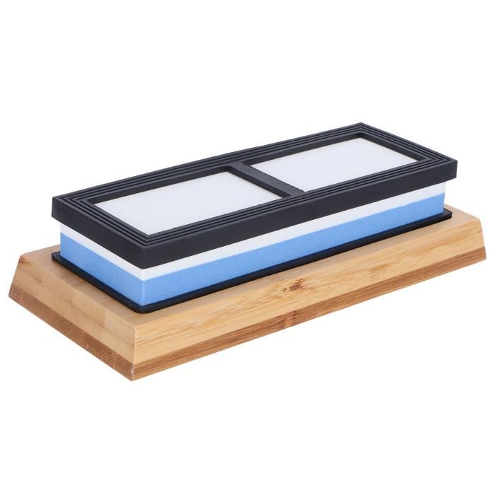 Kit de pierre à aiguiser de qualité supérieure 4 côtés Grain 400/1000