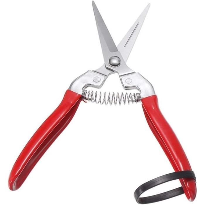 Sécateur De Jardin, Ciseaux Antidérapants Avec Poignée De Verrouillage