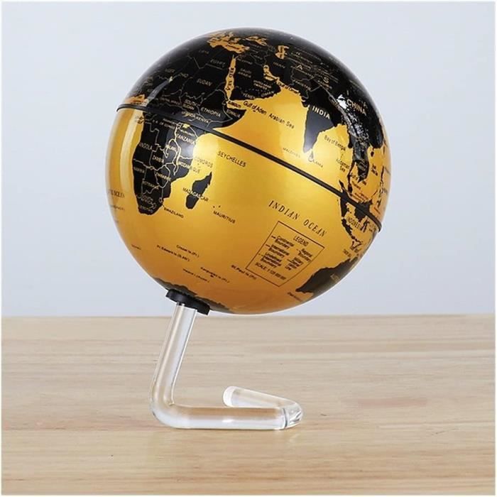 Globe Terrestre Lumineux - JPC - Premium - Antique - Pied Bois Et Méridien Métal - Jeux - Jouets