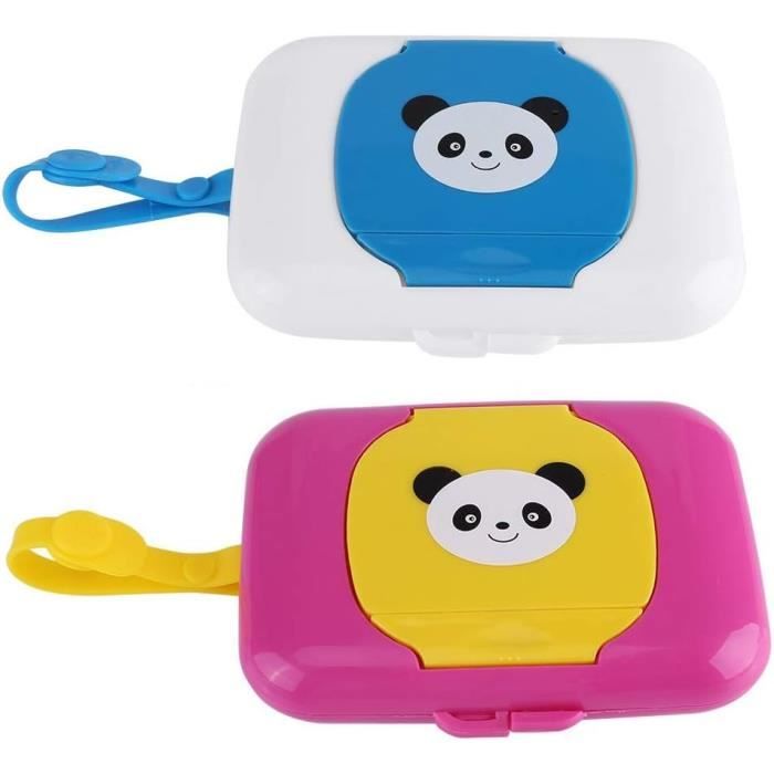 CATOR Lot De 3 Porte Lingettes Réutilisables Bébé - Étui Voyage Étanche Et Résistant à La Poussière