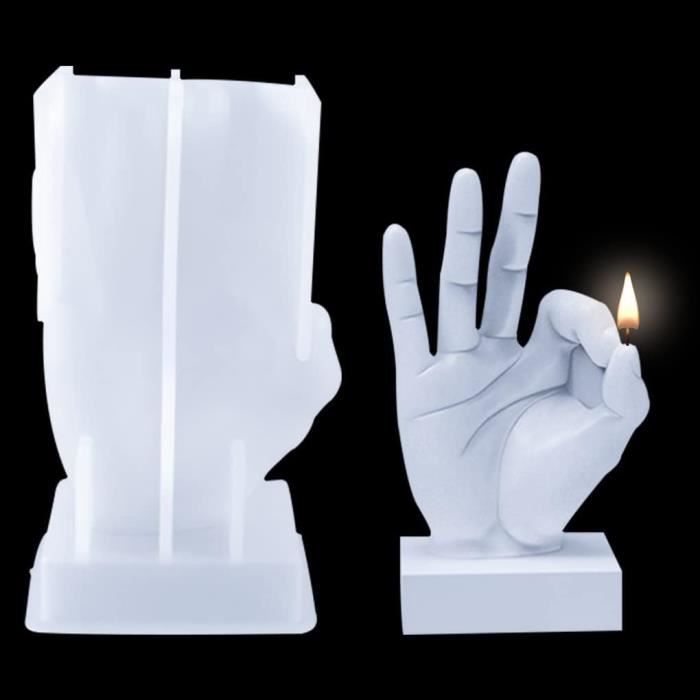 Moule à Bougie En Silicone Croix 3D – Fabrication Bougies Parfumées, Décorations Plâtre, Résine, Idéal Pâques Noël