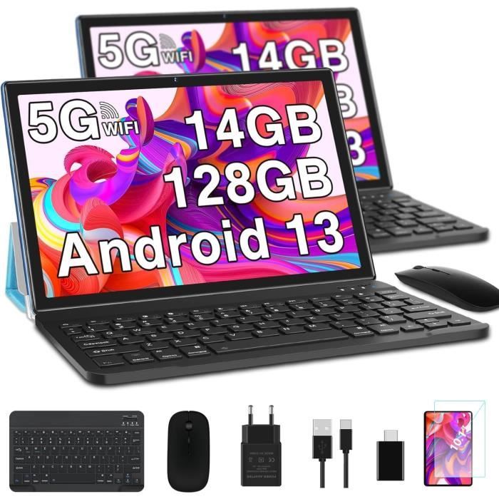 Newest Tablette 10 Pouces 14Go Ram + 128Go Rom 1To Tf, Android 13 Tablette  Octa-Core, Wifi 5G, Gps, Bluetooth 5.0, Cast, Midi[J141] - Cdiscount  Informatique