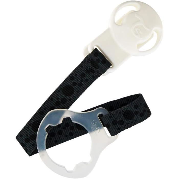 Attache tétine Jean noir main image 1