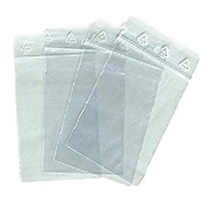 Format 100 x 250 Lot de 1000 Sachets pour bijoux ou pochette plastique zip