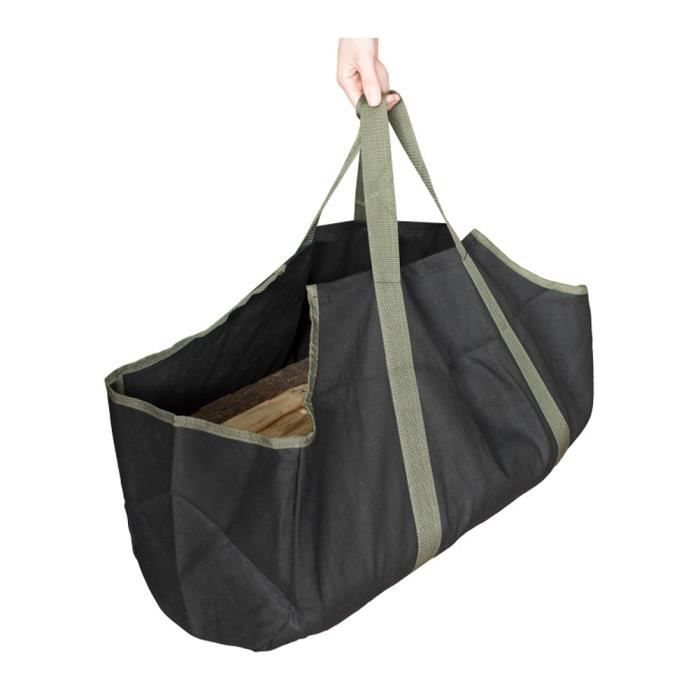 Sac de bois de chauffage, porte-bûches pratique portatif de sangles, jardin  matériel pour l'emballage de camping de bois de