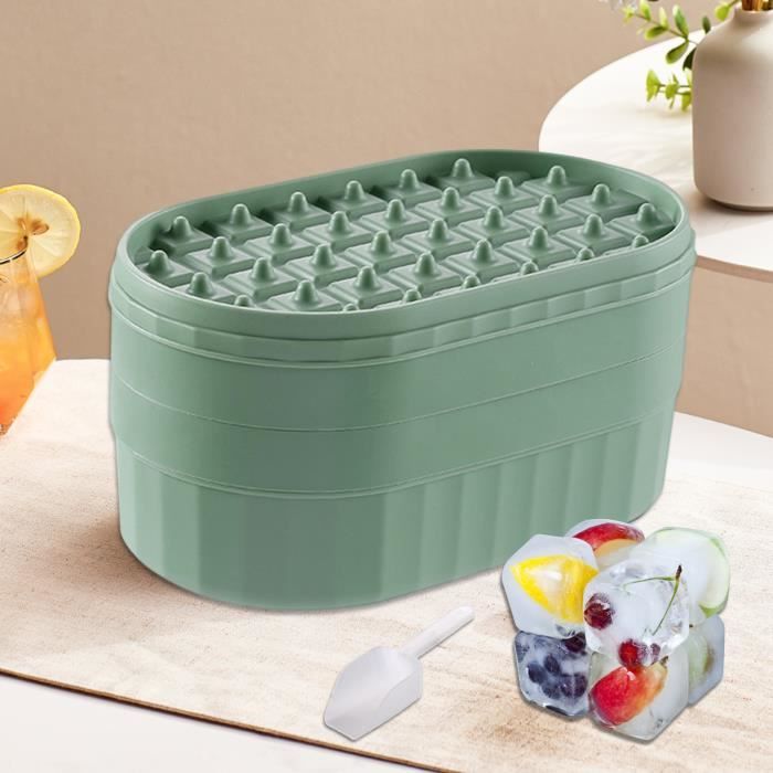 Bac à Glaçons Grande Capacité 36 Grilles Multicouches Flexible