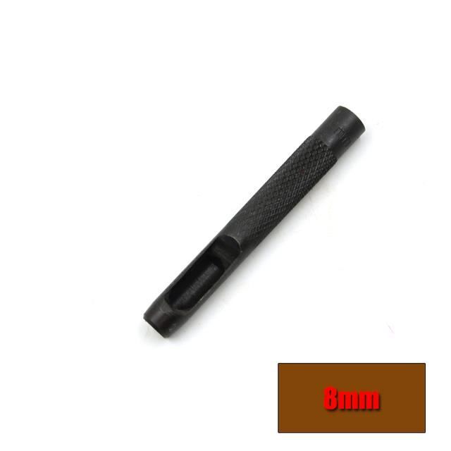 Poinçon Rond En Acier Carbone 8 Mm QUARKZMAN - Pour Cuir, Découpe De Cercles, Fabrication Ceintures, Artisanat - 12
